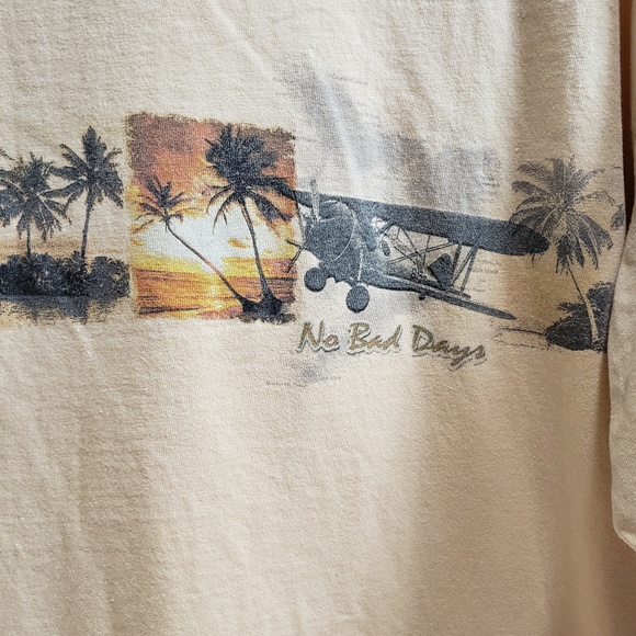 Vintage Men's No Bad Days short sleeveShirt Size L - Picture 5 of 6